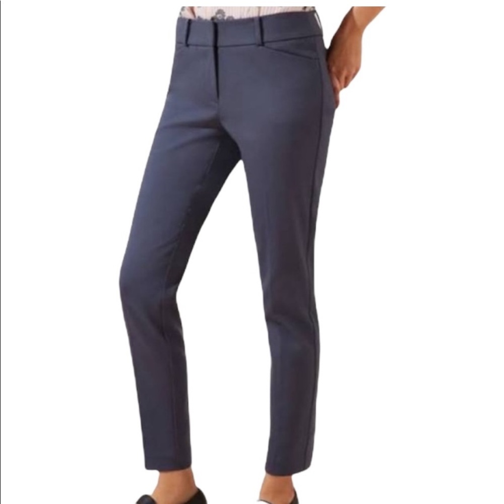 Loft Marisa High Waist Skinny Gray Ankle Pants Size 10 Women’s Heavyweight
